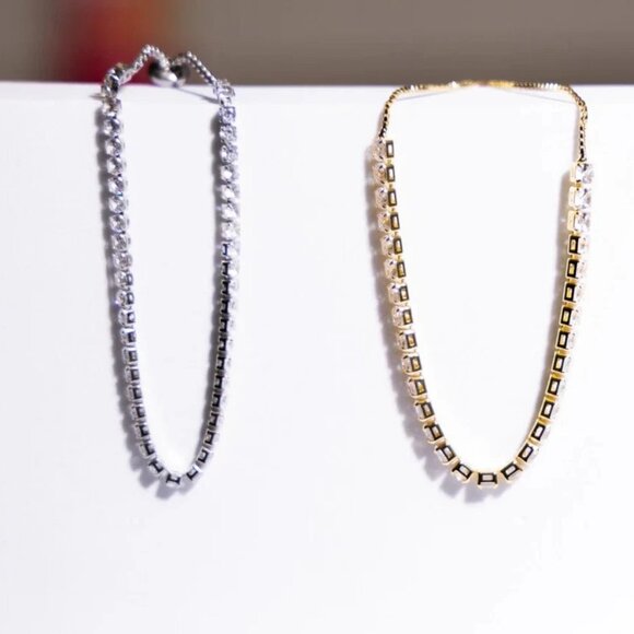 Elegant Tennis Bracelet in 18K Gold Plating - Picture 4 of 4